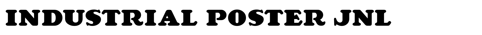 Industrial Poster JNL Font | Webfont & Desktop | MyFonts